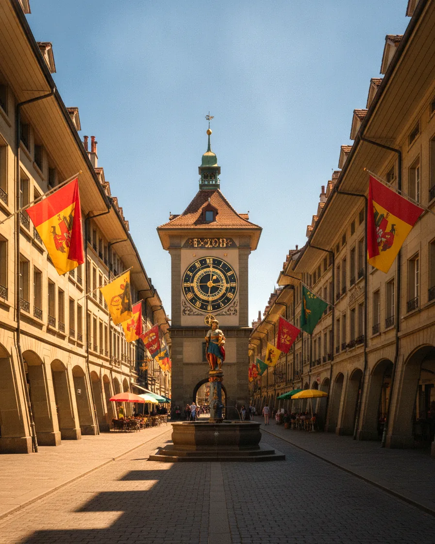 Tour de l'Horloge dans la vieille ville de Berne