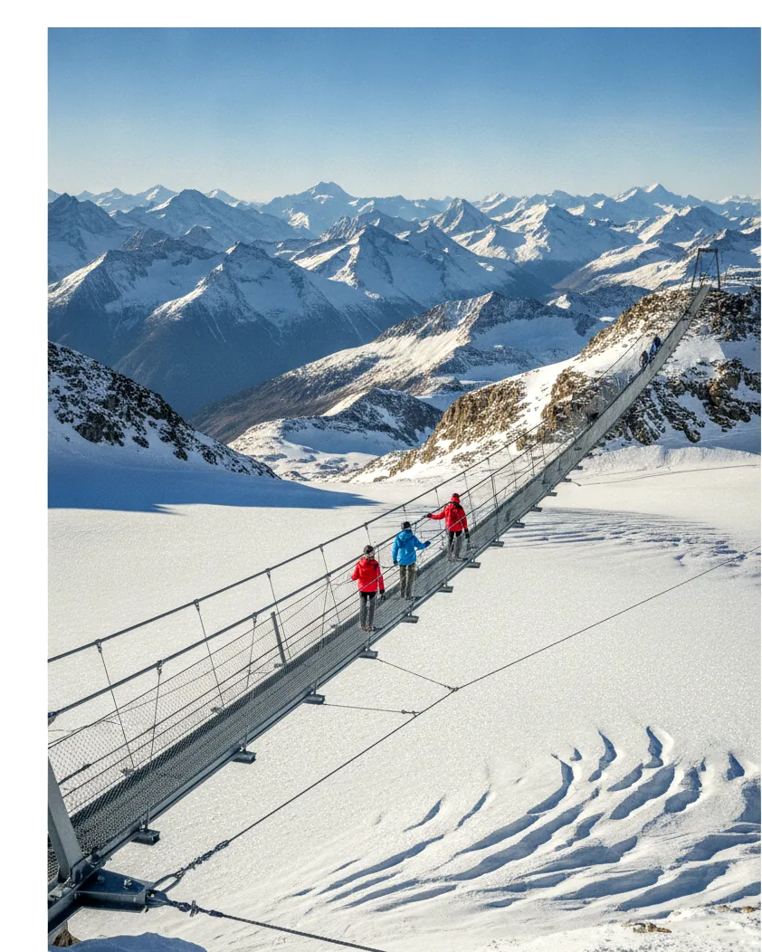 Pont suspendu de Glacier 3000