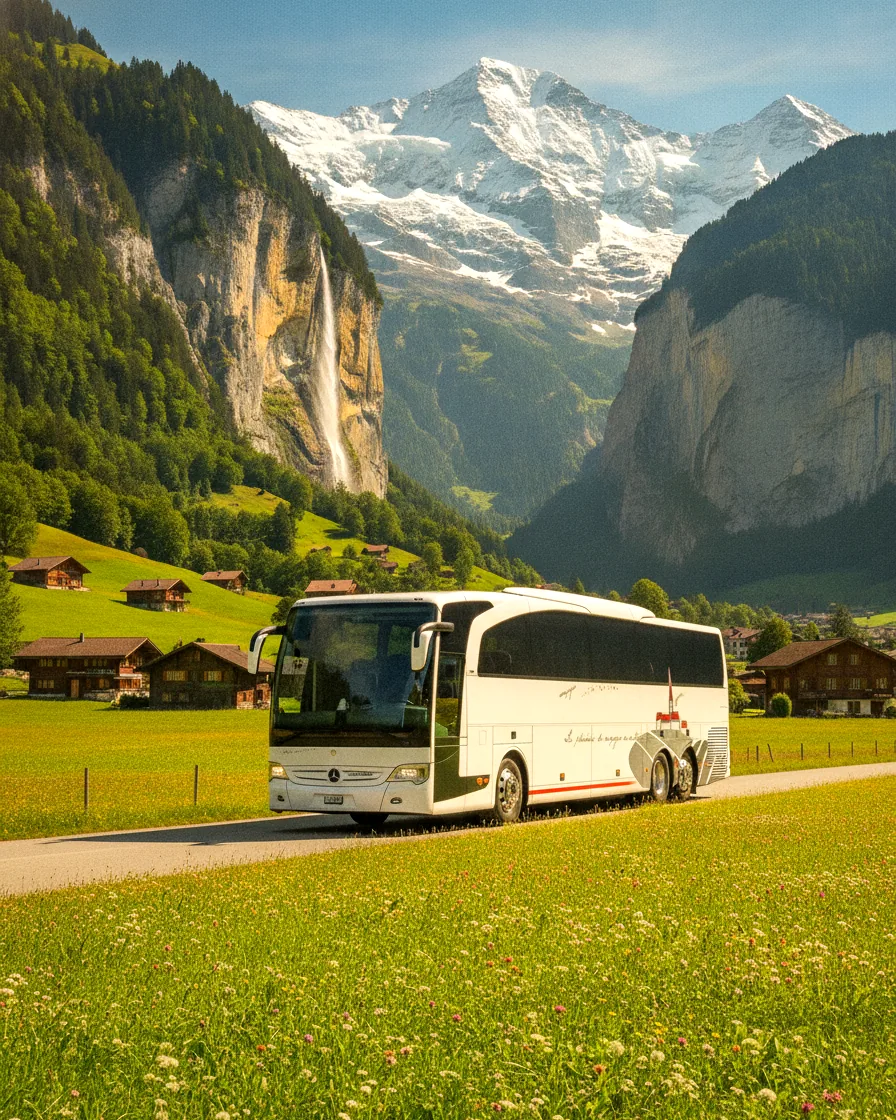 Chutes du Staubbach dans la vallée de Lauterbrunnen