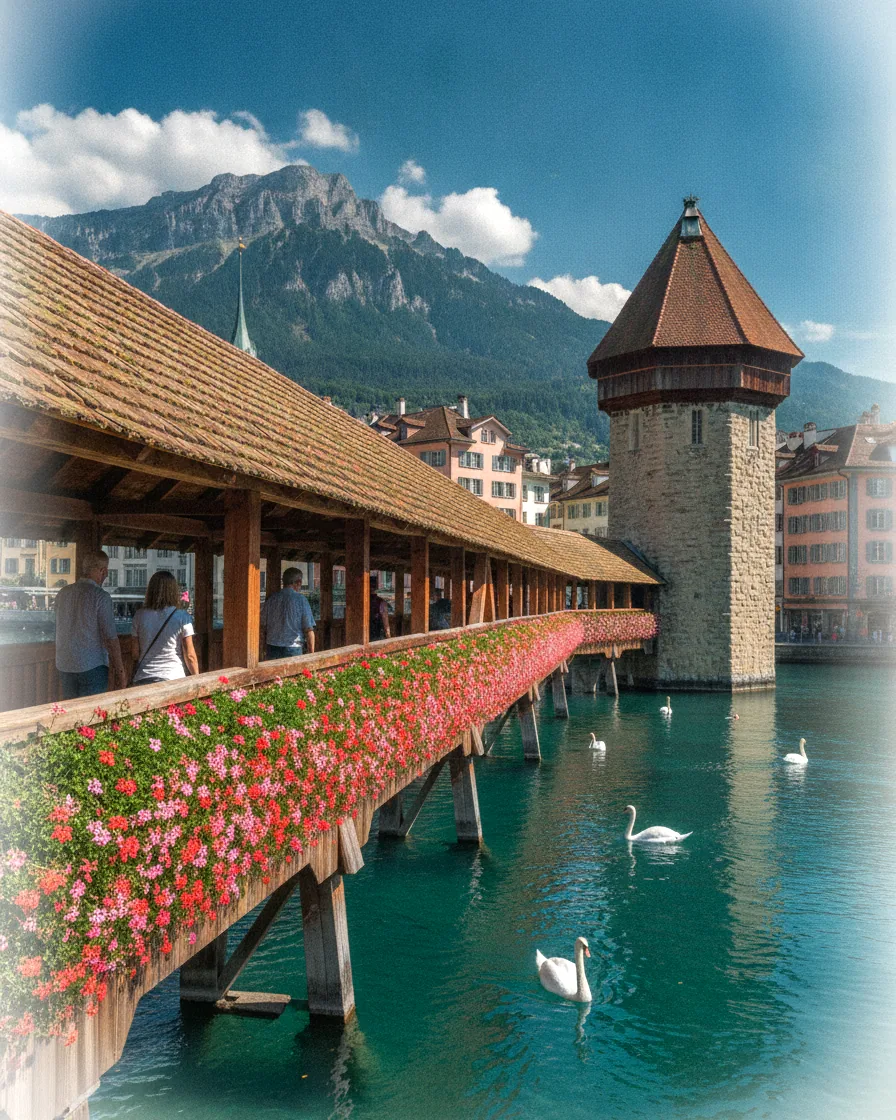 Pont de la Chapelle à Lucerne